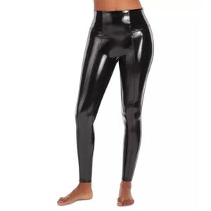 SPANX Faux Leather Patent Leggings Size MP